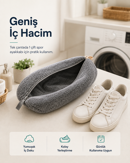 Renavyo™ Mikrofiber Ayakkabı Yıkama Çantası