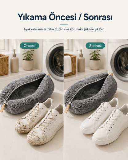 Renavyo™ Mikrofiber Ayakkabı Yıkama Çantası