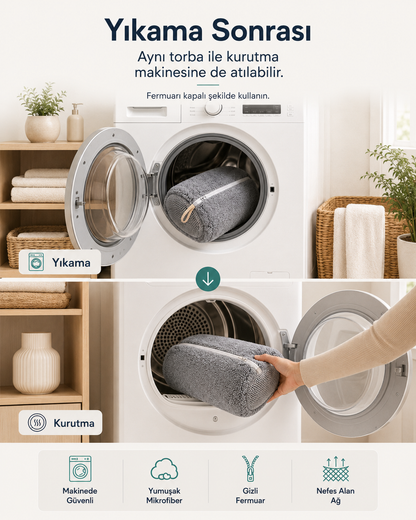 Renavyo™ Mikrofiber Ayakkabı Yıkama Çantası